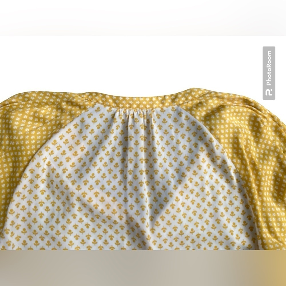 Boden Yellow Polka Dot Blouse - Picture 9 of 9
